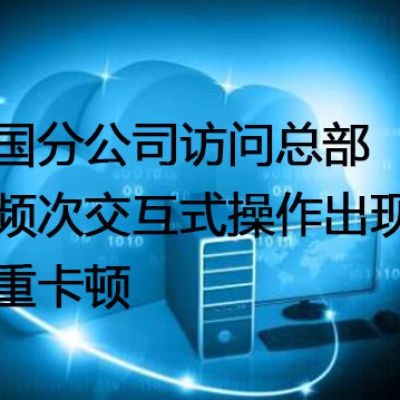 跨国分公司访问总部高频次交互式操作出现严重卡顿--解决方案//世耕通信全球办公专网专线
