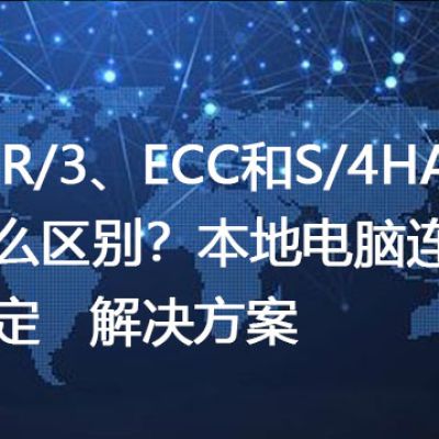 SAP R/3、ECC和S/4HANA有什么区别？本地电脑连SAP不稳定 --解决方案//世耕通信全球办公专网专线
