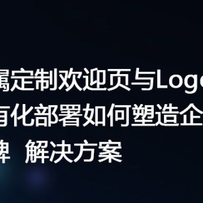 专属定制欢迎页与Logo：私有化部署如何塑造企业品牌-解决方案//世耕通信  即时通讯（IM）私有化部署