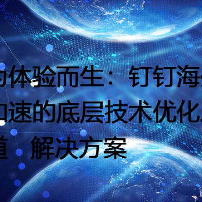 安全、稳定、高速：钉钉海外加速的三重保障--解决方案//世耕通信全球办公专网专线