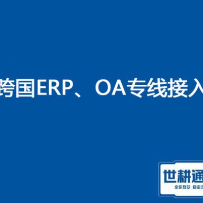 跨国企业ERP系统卡顿，跨国总部erp系统打开慢？？？？解决方案//世耕通信ERP、OA专网服务商