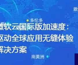 微软云国际版加速度：驱动全球应用无缝体验 ？？？解决方案//世耕通信全球ERP、OA办公专网