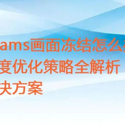 Teams画面冻结怎么办？深度优化策略全解析？？？世耕通信全球办公Teams专网