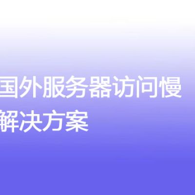 国外服务器访问慢？？？解决方案//世耕通信全球办公专网专线