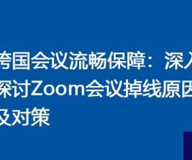 Zoom会议掉线快速响应解决 ？解决方案//世耕通信全球Zoom视频会议专网专线