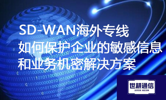 ​SD-WAN海外专线如何保护企业的敏感信息和业务机密？？？？？解决方案//世耕通信ERP、OA专网服务商