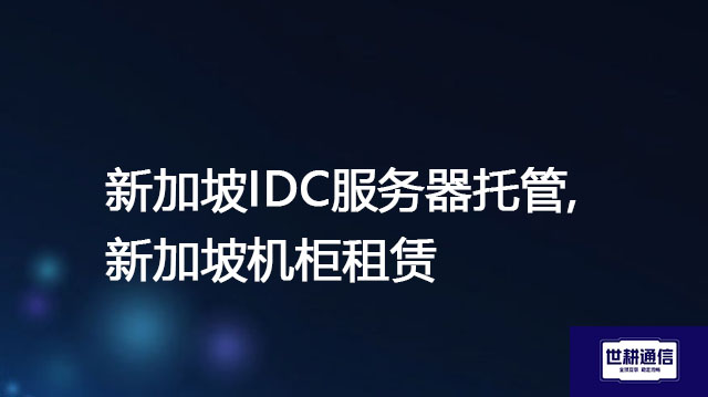 新加坡IDC服务器托管,新加坡机柜租赁 ？？？解决方案//世耕通信全球办公专网专线