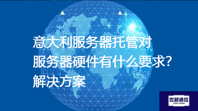 意大利服务器托管对服务器硬件有什么要求？--解决方案//世耕通信全球办公专网专线